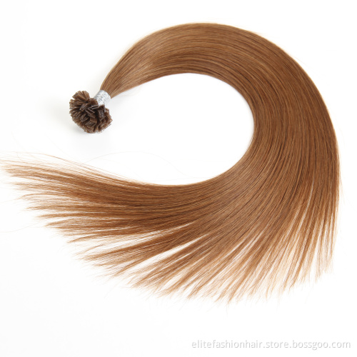 Wholesale Cheap high quality Human hair extension Flat Tip Italy Keratin Prebonded Hair Extensions Flat Tip Hair extensions